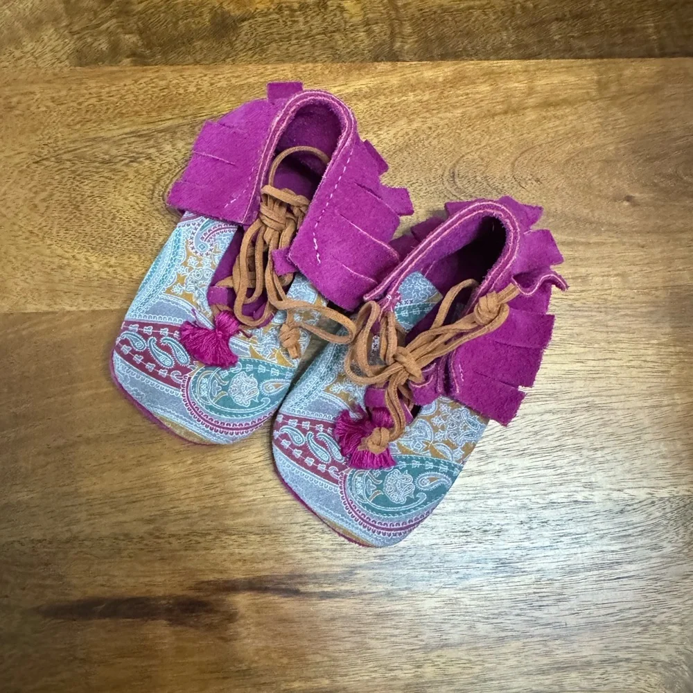 Handmade kids moccasins
